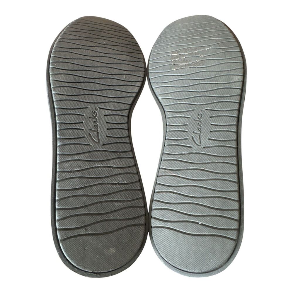 Clarks Artisan Glick Avalee Slip On Loafers Flats Size 8M Gray Black Business - Picture 6 of 7